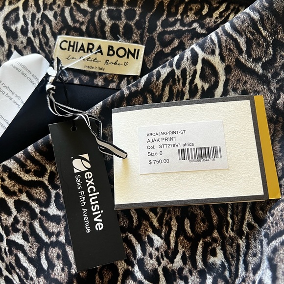 CHIARA BONI LA PETITE ROBE Women's Leopard Print Ruched Dress - Picture 7 of 8